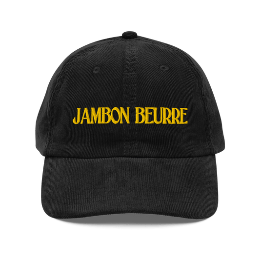 JAMBON BEURRE Embroidered Corduroy Hat - Polychrome Goods 🍊