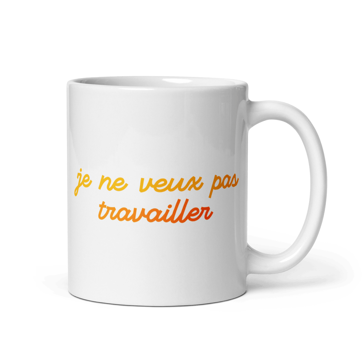 Je Ne Veux Pas Travailler Mug - Polychrome Goods 🍊