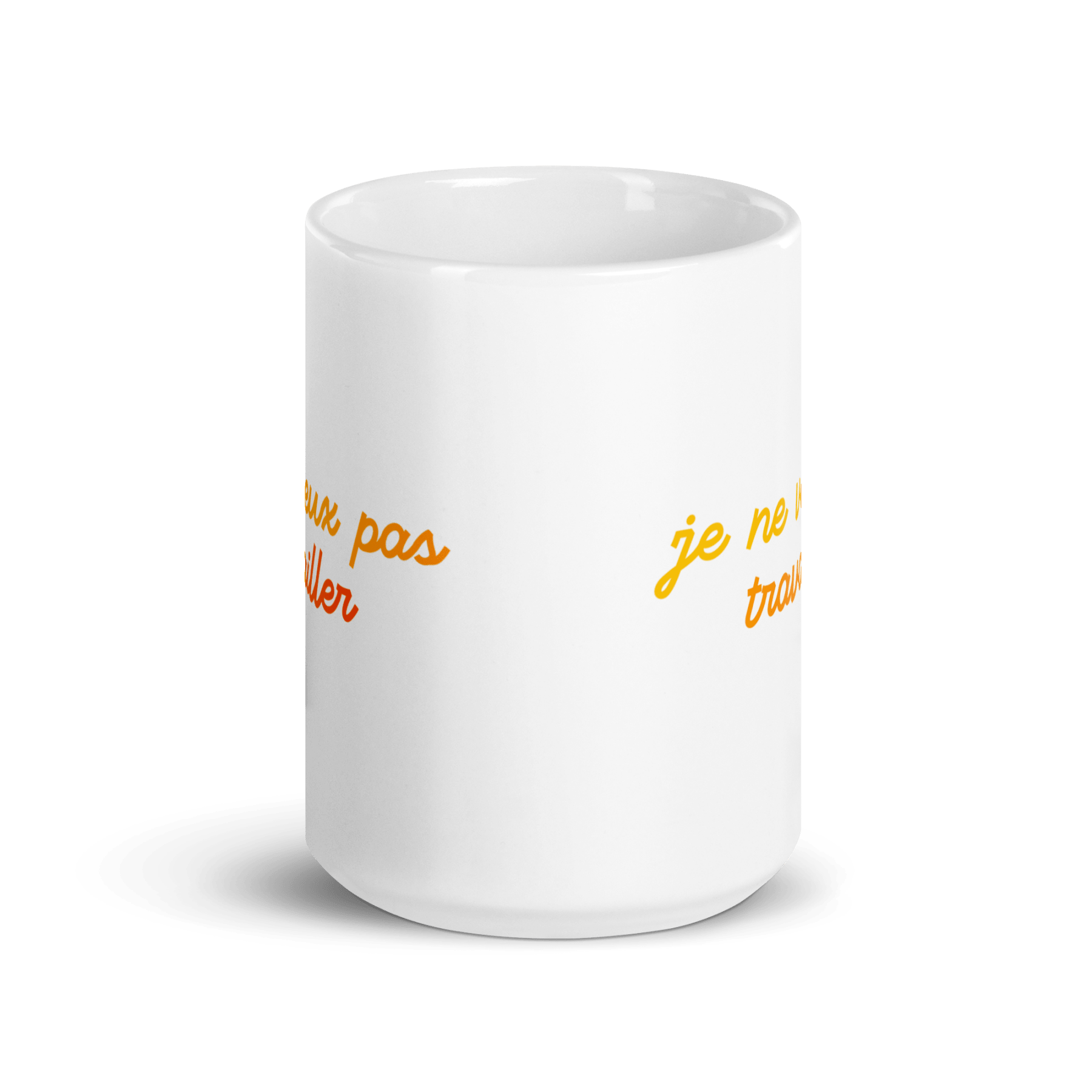 Je Ne Veux Pas Travailler Mug - Polychrome Goods