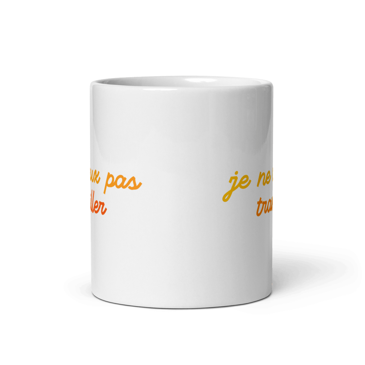 Je Ne Veux Pas Travailler Mug - Polychrome Goods 🍊