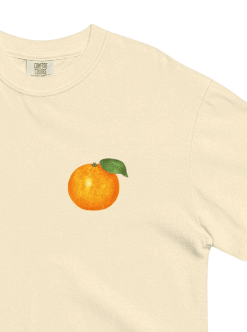 T-shirt imprimé orange juteux (unisexe)