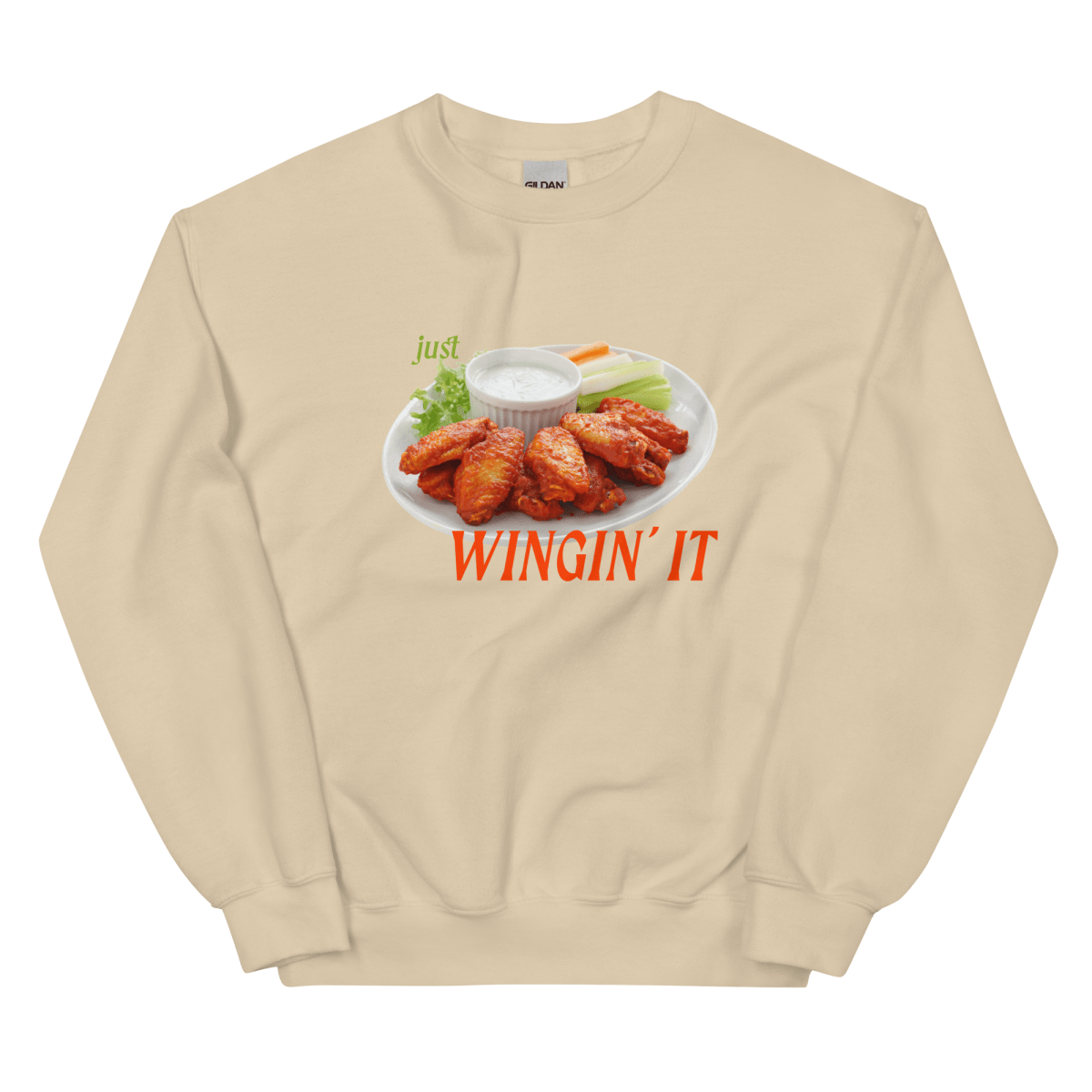 Just Wingin' It Sweatshirt - Polychrome Goods 🍊