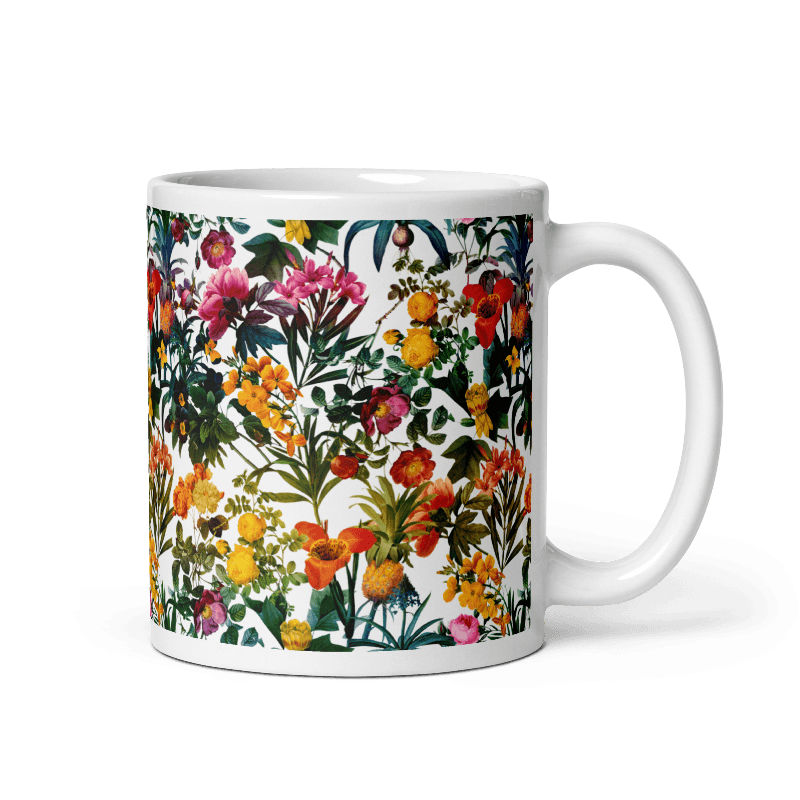 “Kyra” Flower Print Mug - Polychrome Goods 🍊