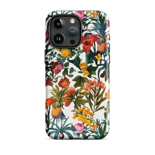 "Kyra" Flower Print Tough Case for iPhone® - Polychrome Goods 🍊