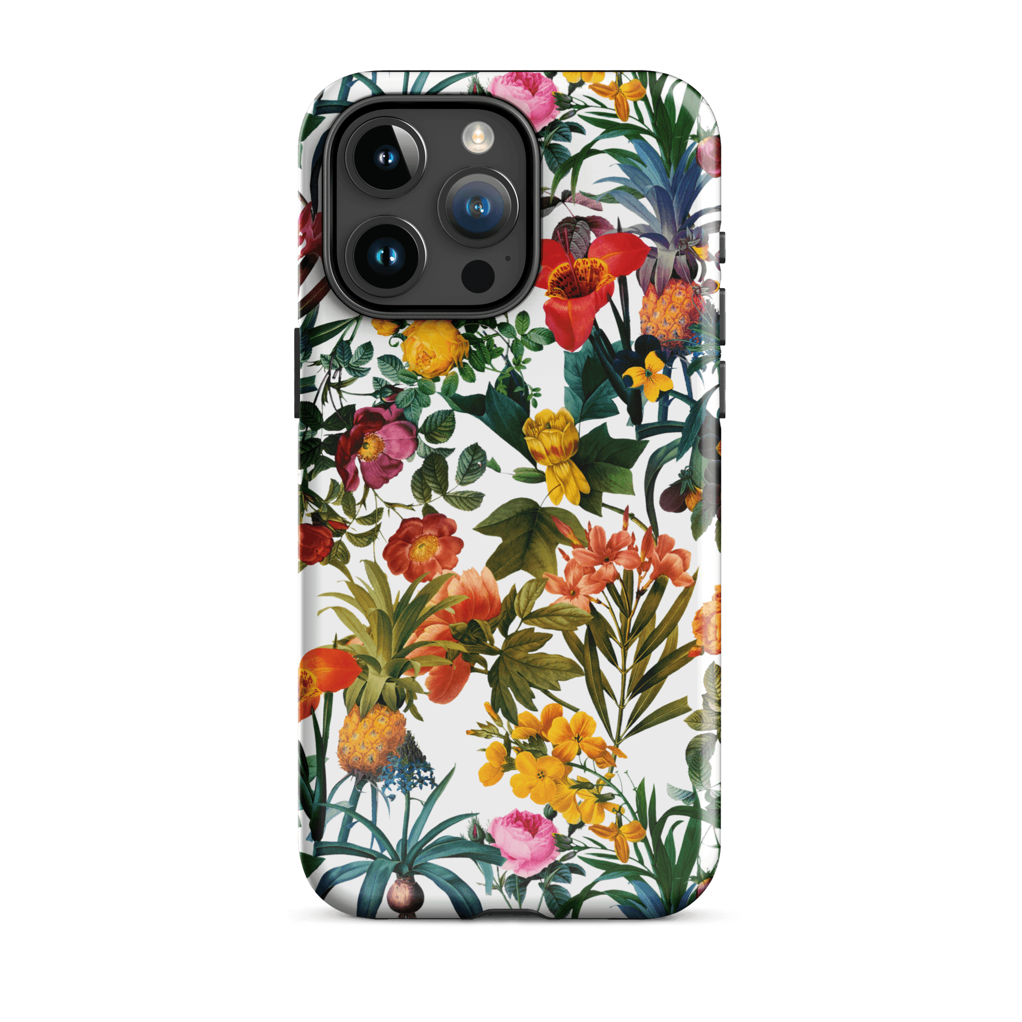 "Kyra" Flower Print Tough Case for iPhone® - Polychrome Goods 🍊