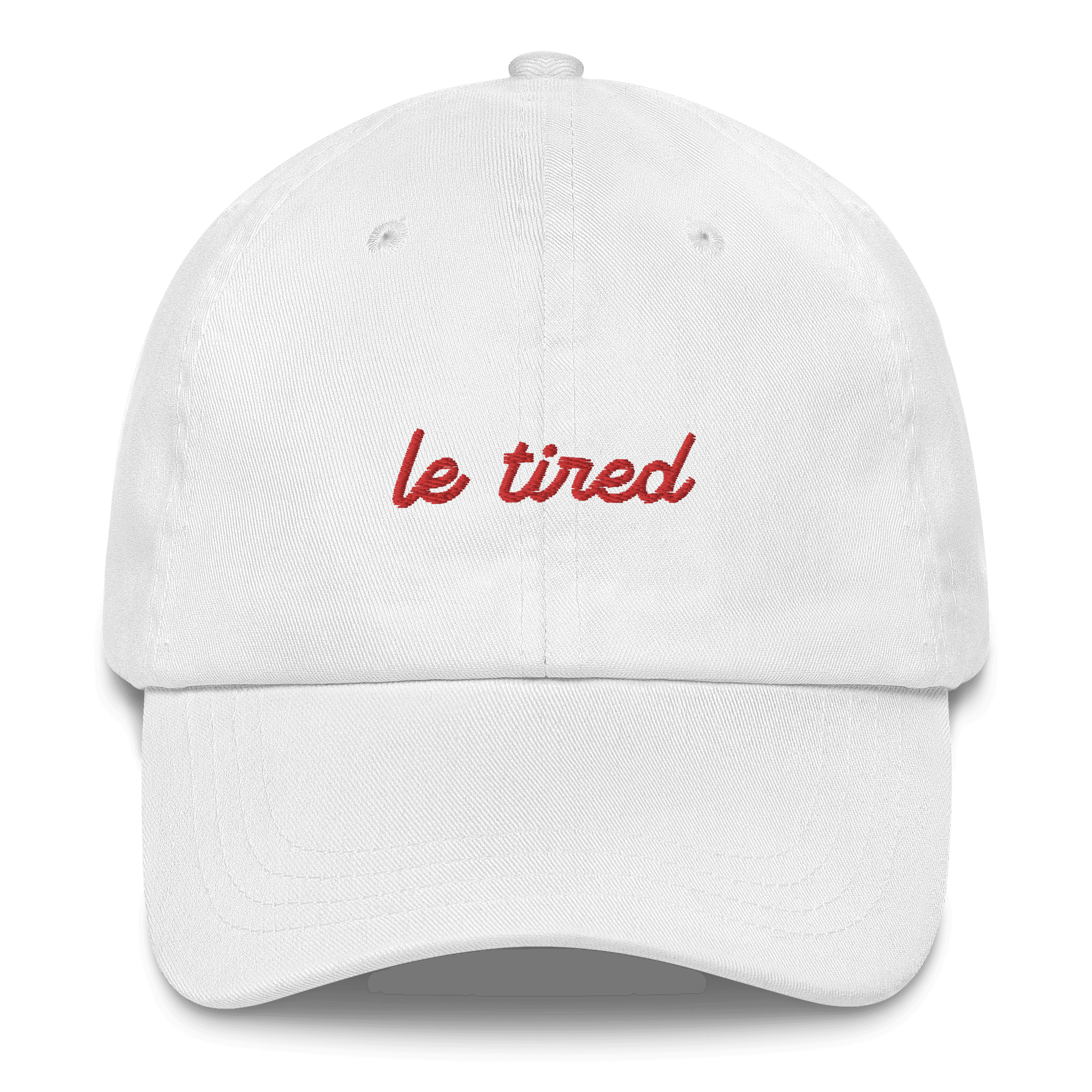 Le Tired Embroidered Hat - Polychrome Goods 🍊