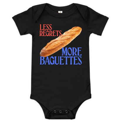 Less Regrets More Baguettes Baby Onesie - Polychrome Goods 🍊