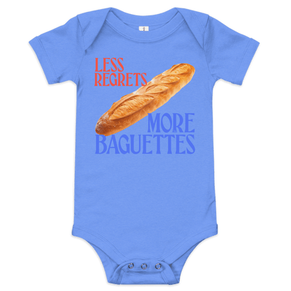 Less Regrets More Baguettes Baby Onesie - Polychrome Goods 🍊