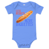 Less Regrets More Baguettes Baby Onesie - Polychrome Goods 🍊
