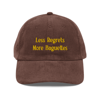 Less Regrets, More Baguettes Embroidered Hat - Polychrome Goods 🍊