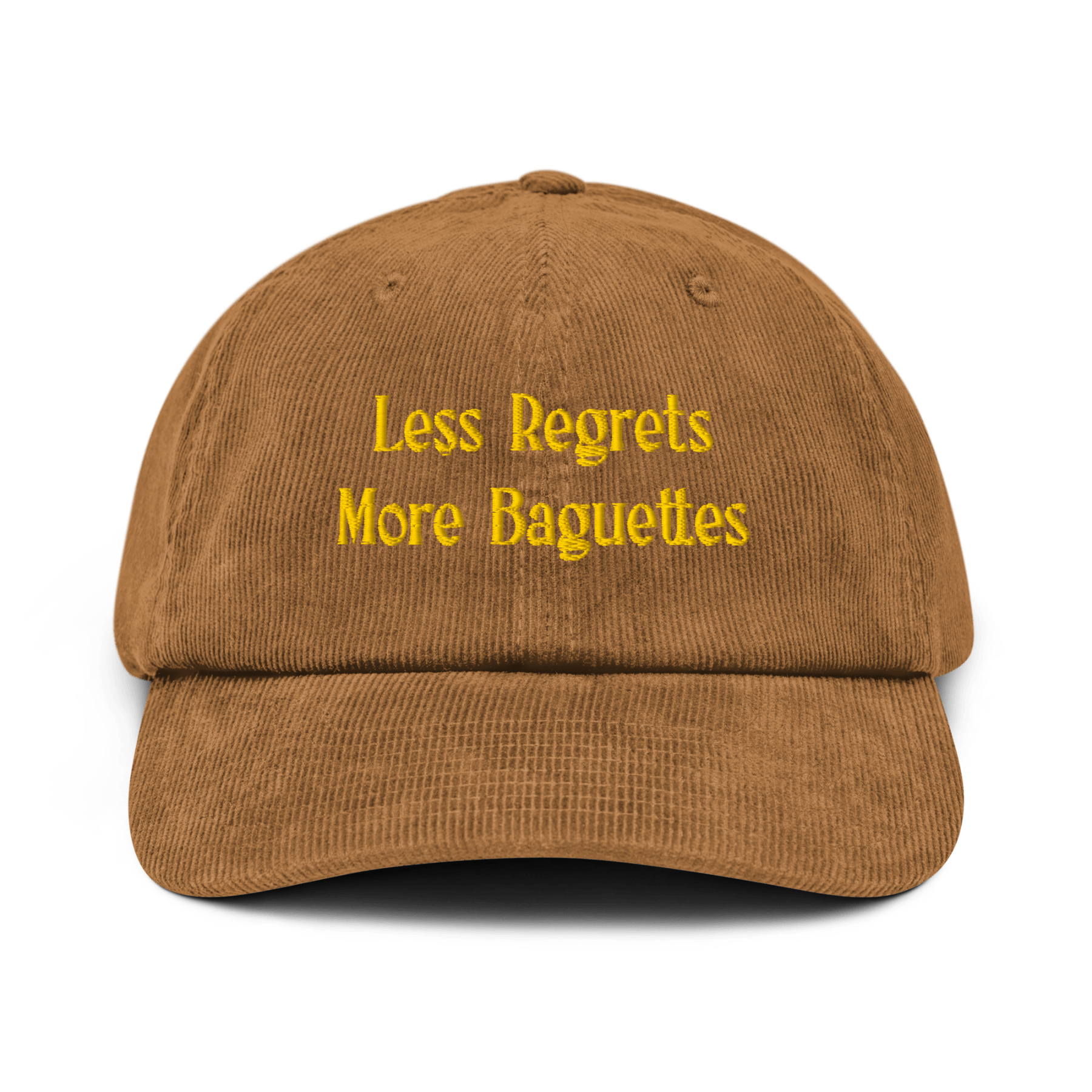 Less Regrets, More Baguettes Embroidered Hat - Polychrome Goods