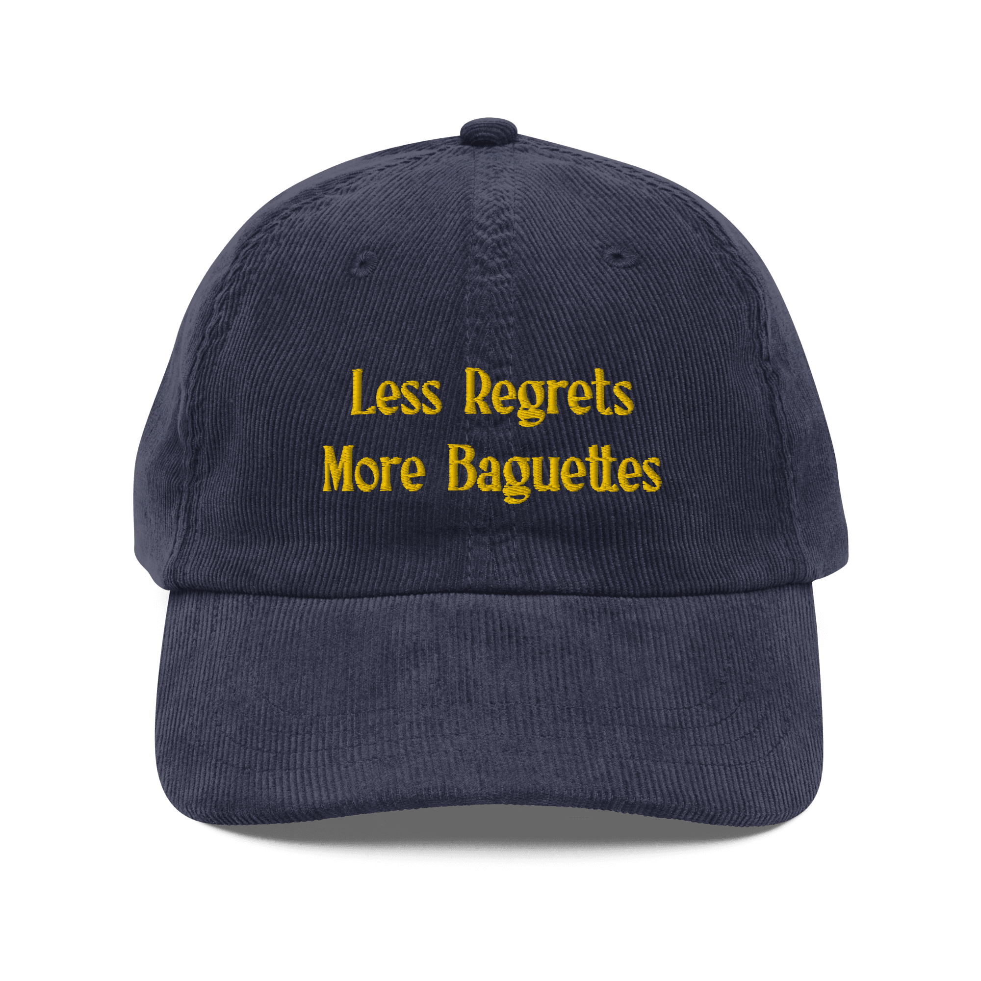 Less Regrets, More Baguettes Embroidered Hat - Polychrome Goods 🍊