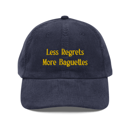 Less Regrets, More Baguettes Embroidered Hat - Polychrome Goods 🍊