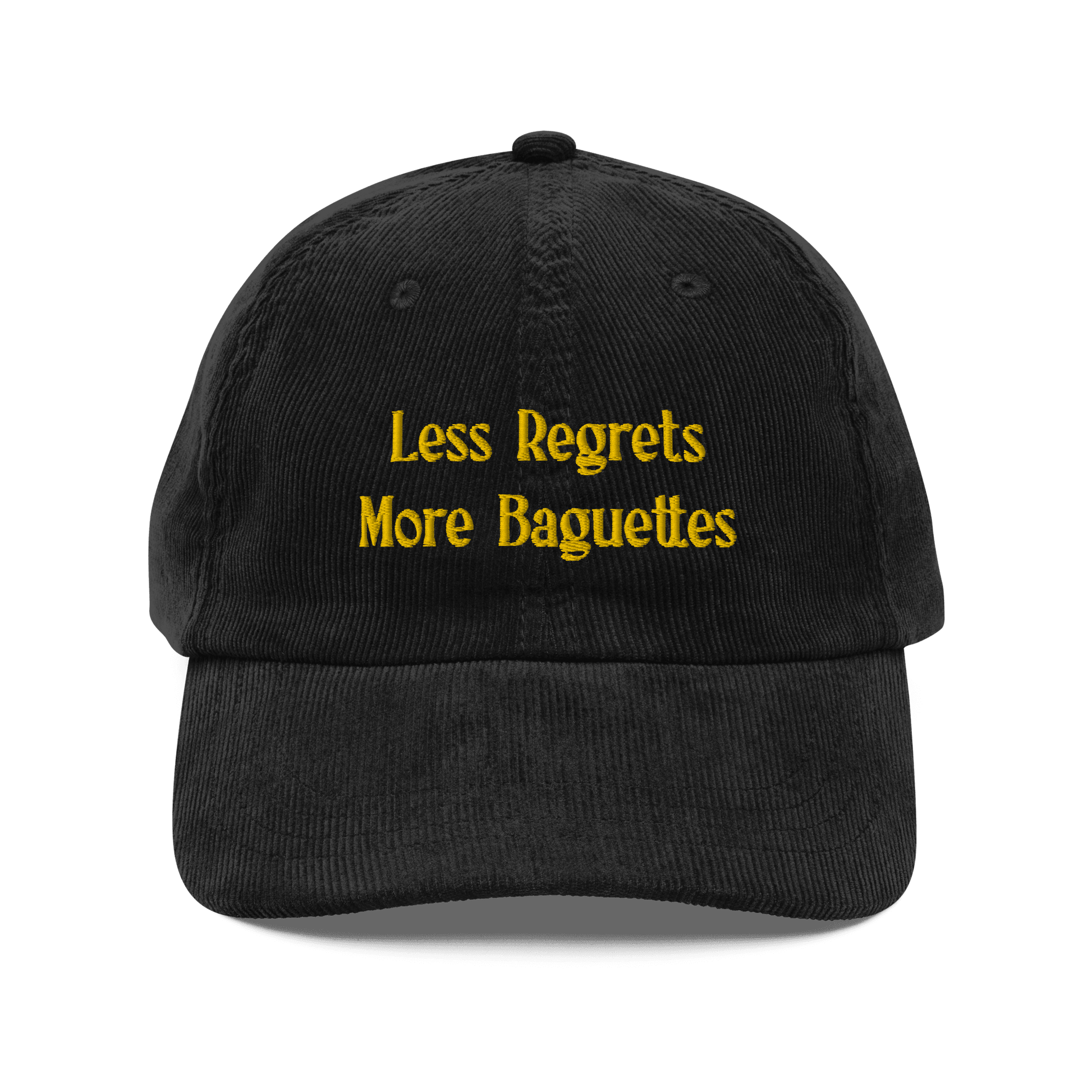 Less Regrets, More Baguettes Embroidered Hat - Polychrome Goods 🍊