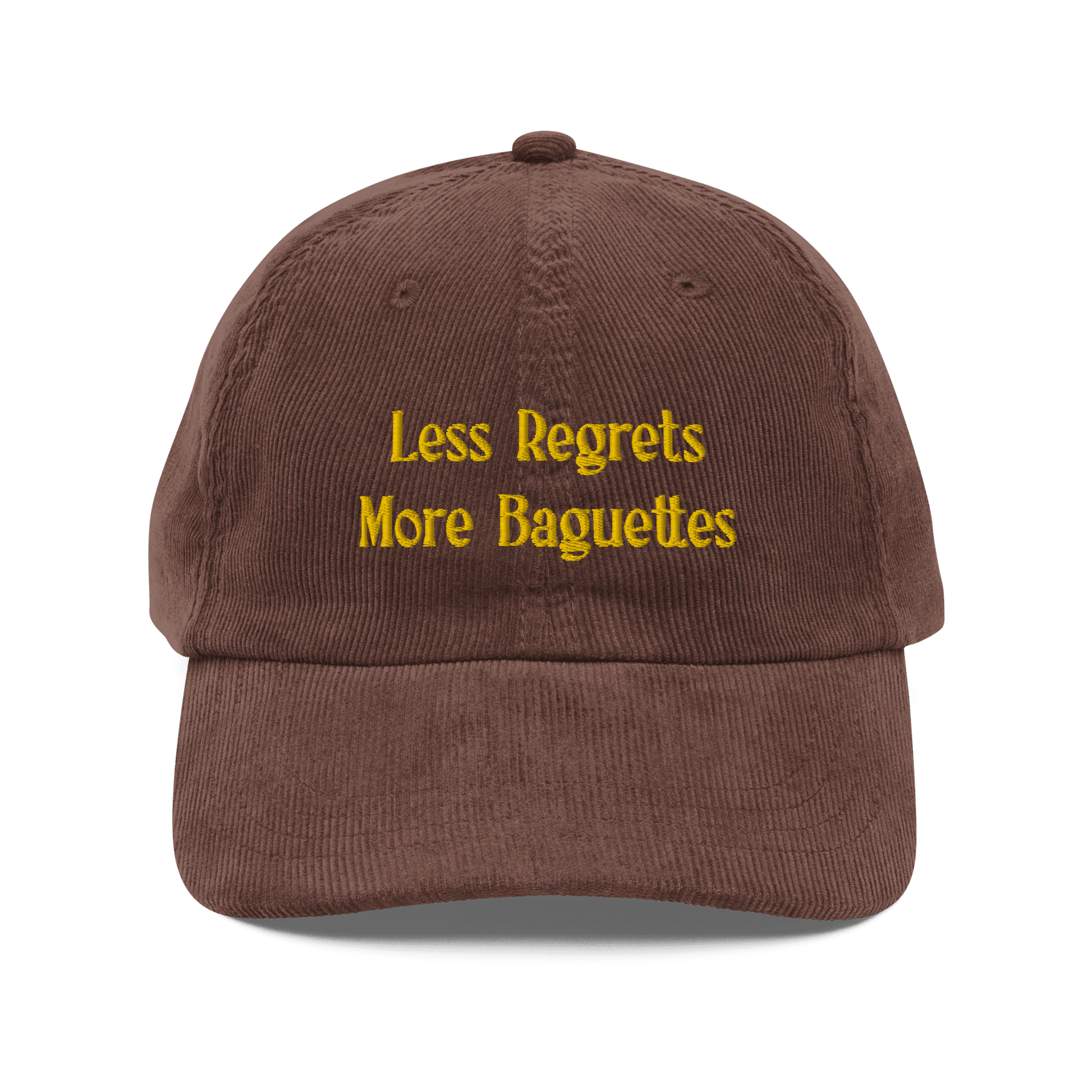 Less Regrets, More Baguettes Embroidered Hat - Polychrome Goods 🍊