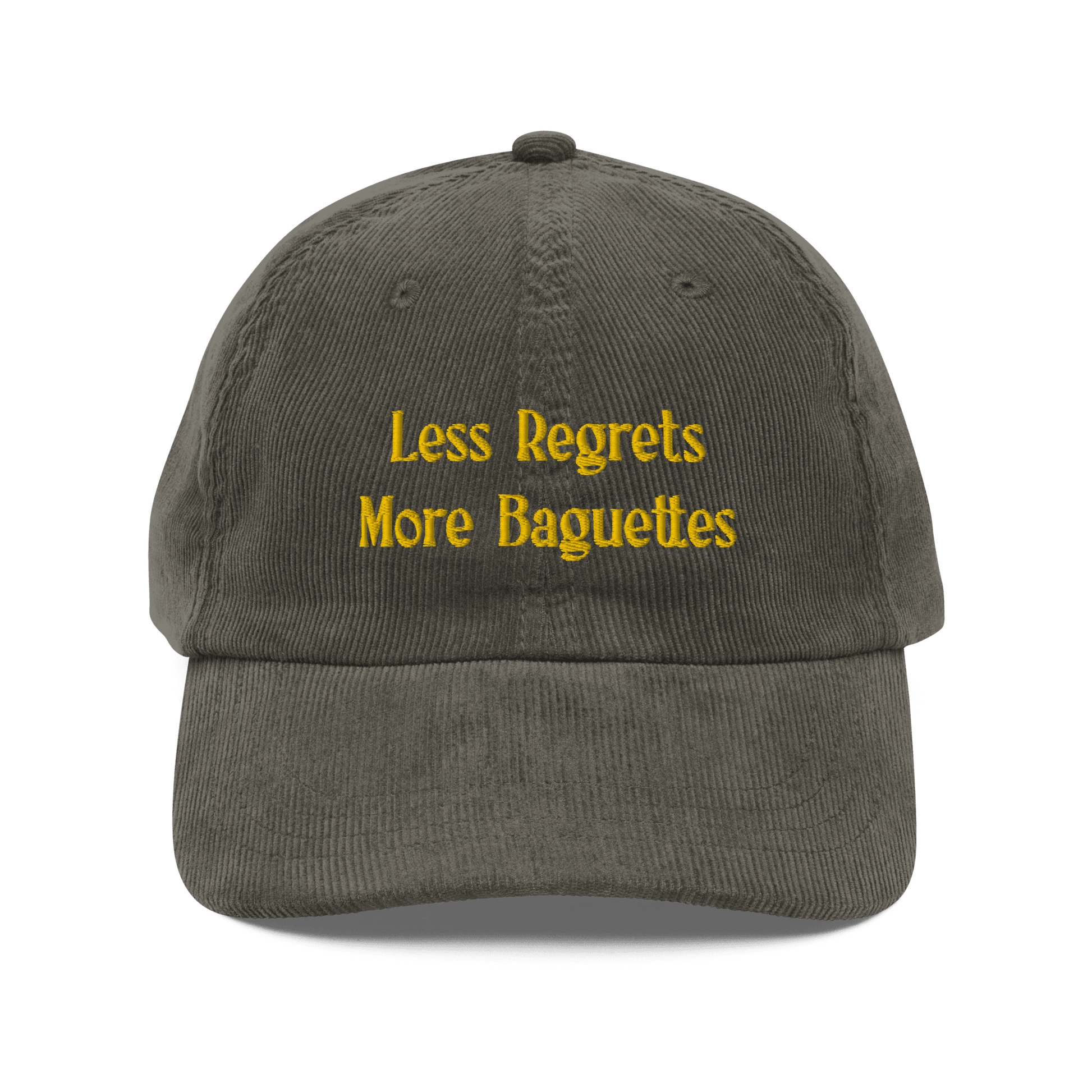 Less Regrets, More Baguettes Embroidered Hat - Polychrome Goods 🍊