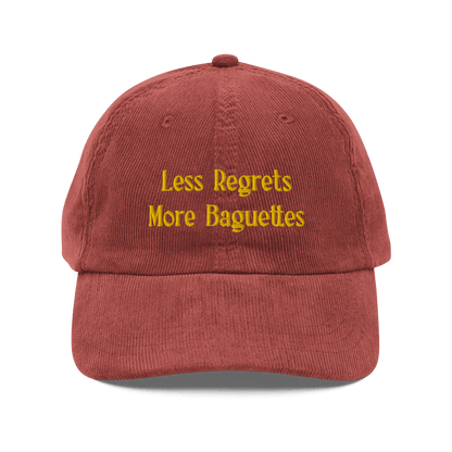 Less Regrets, More Baguettes Embroidered Hat - Polychrome Goods 🍊