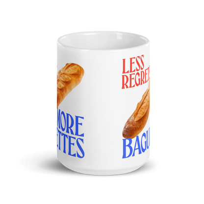 Less Regrets, More Baguettes Mug - Polychrome Goods