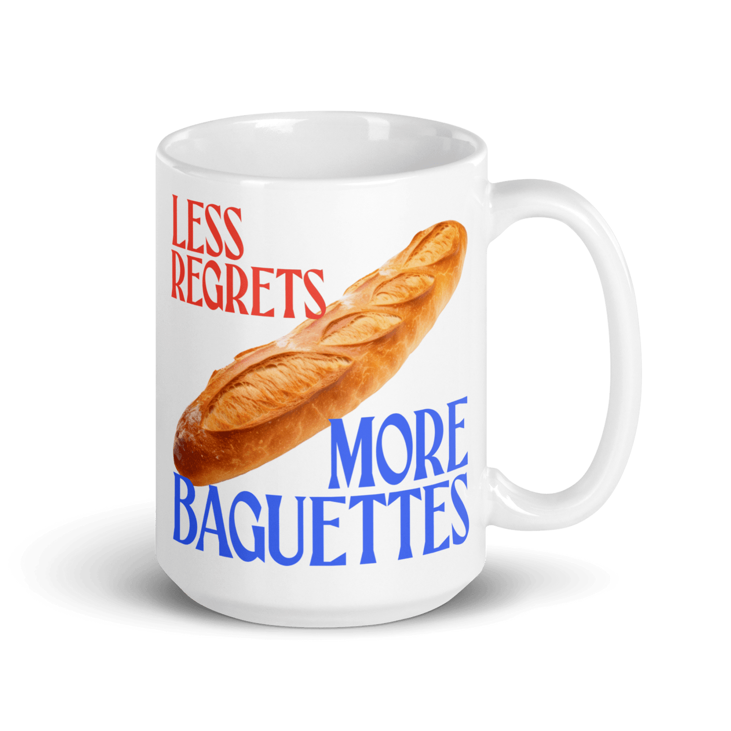 Less Regrets, More Baguettes Mug - Polychrome Goods