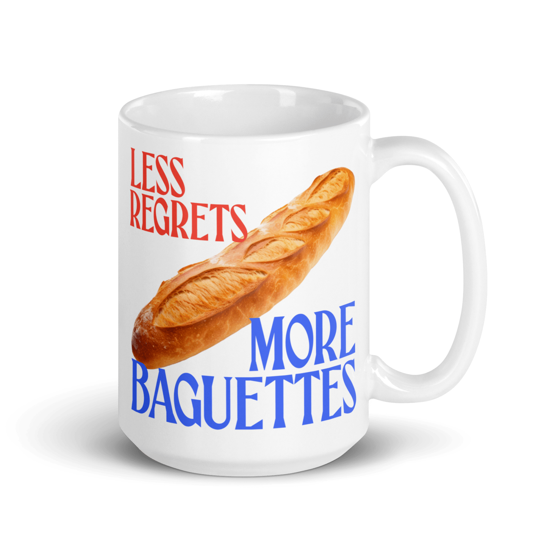 Less Regrets, More Baguettes Mug - Polychrome Goods