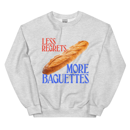 Less Regrets, More Baguettes 🥖 Sweatshirt - Polychrome Goods 🍊