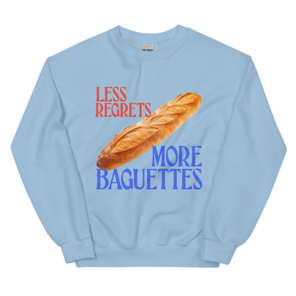 Less Regrets, More Baguettes 🥖 Sweatshirt - Polychrome Goods 🍊