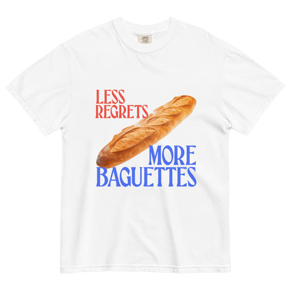 Less Regrets, More Baguettes 🥖 T-Shirt - Polychrome Goods 🍊