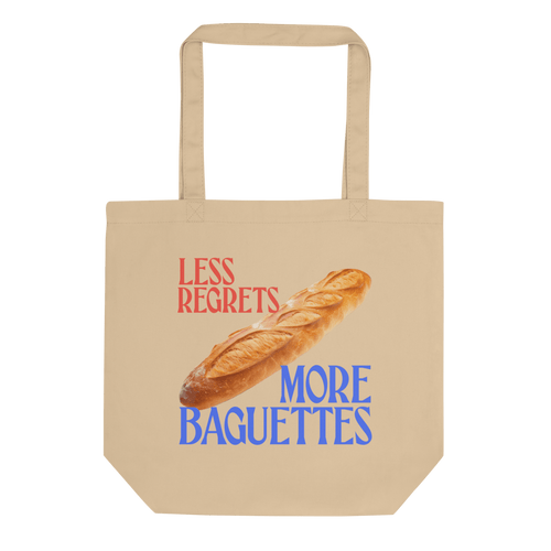 Moins de regrets, plus de baguettes Tote Bag