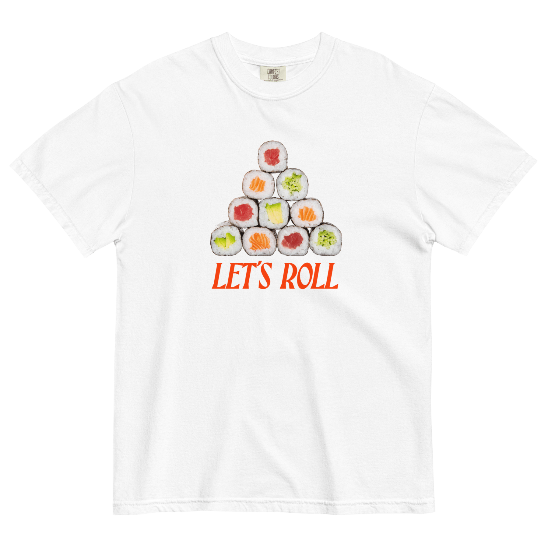 Let's Roll Sushi T-Shirt 🍣🤘 - Polychrome Goods 🍊