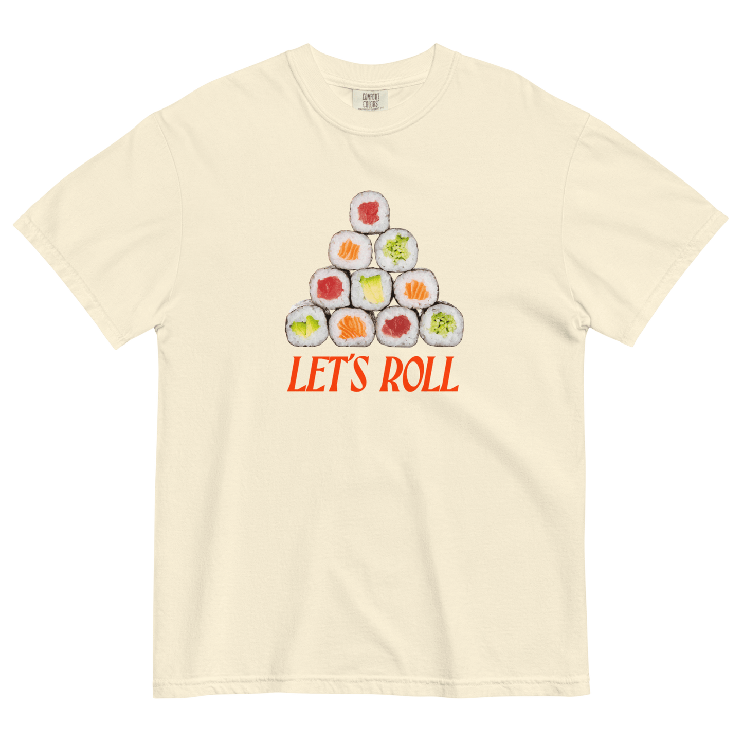 Let's Roll Sushi T-Shirt 🍣🤘 - Polychrome Goods 🍊