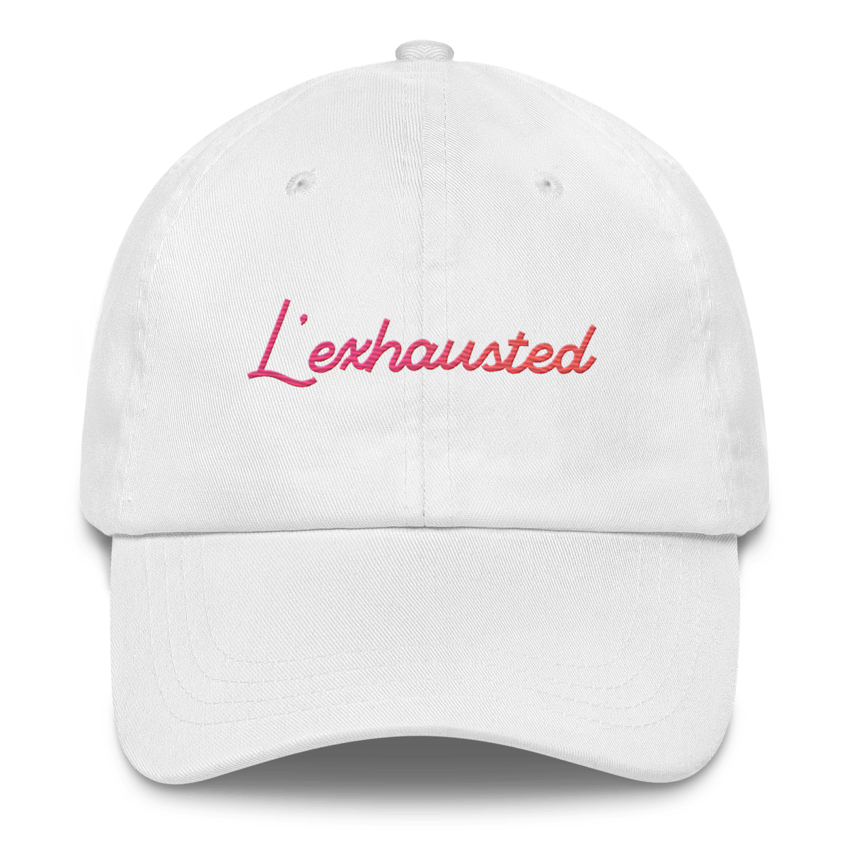 L'exhausted Gradient Embroidered Hat - Polychrome Goods 🍊