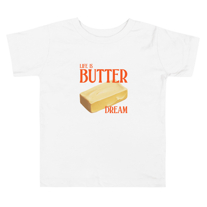 Life Is Butter Dream Toddler Short Sleeve Tee - Polychrome Goods 🍊