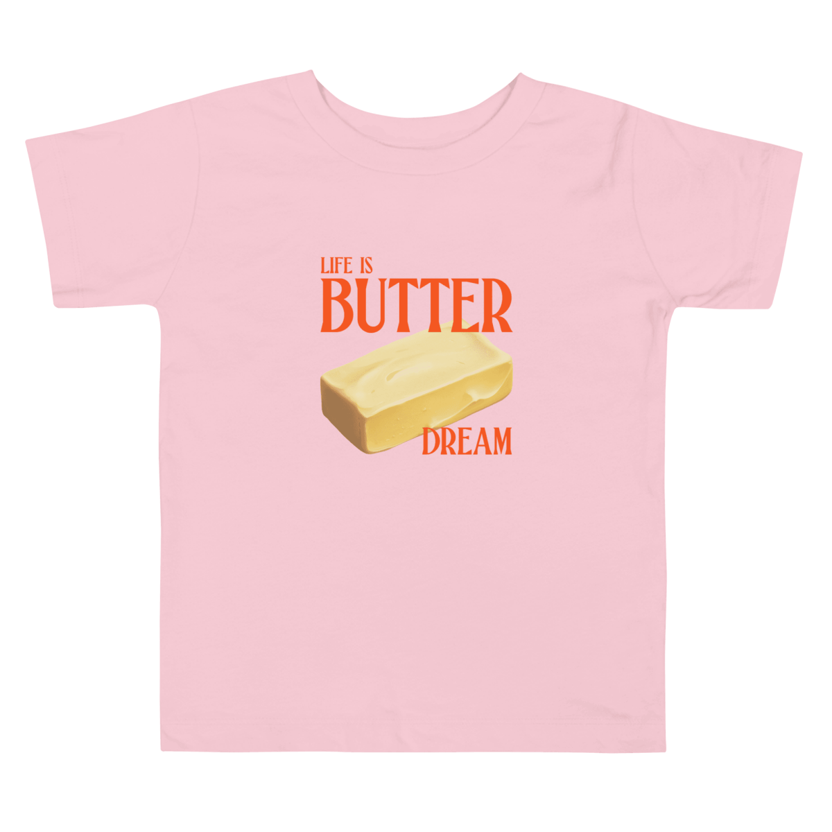 Life Is Butter Dream Toddler Short Sleeve Tee - Polychrome Goods 🍊