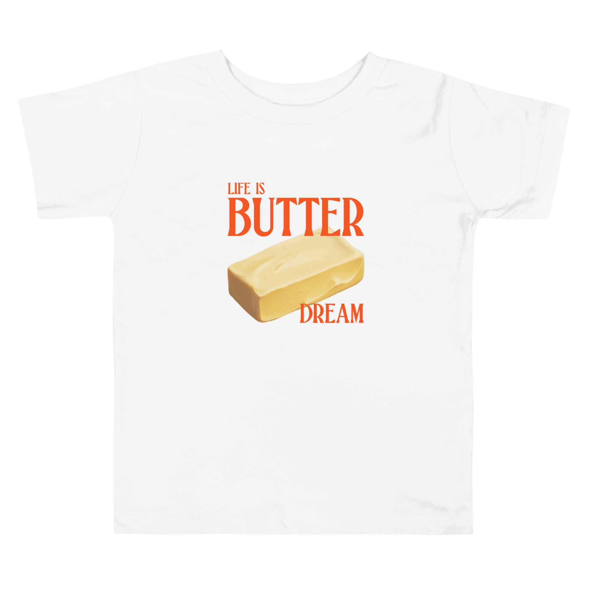 Life Is Butter Dream Toddler Short Sleeve Tee - Polychrome Goods 🍊