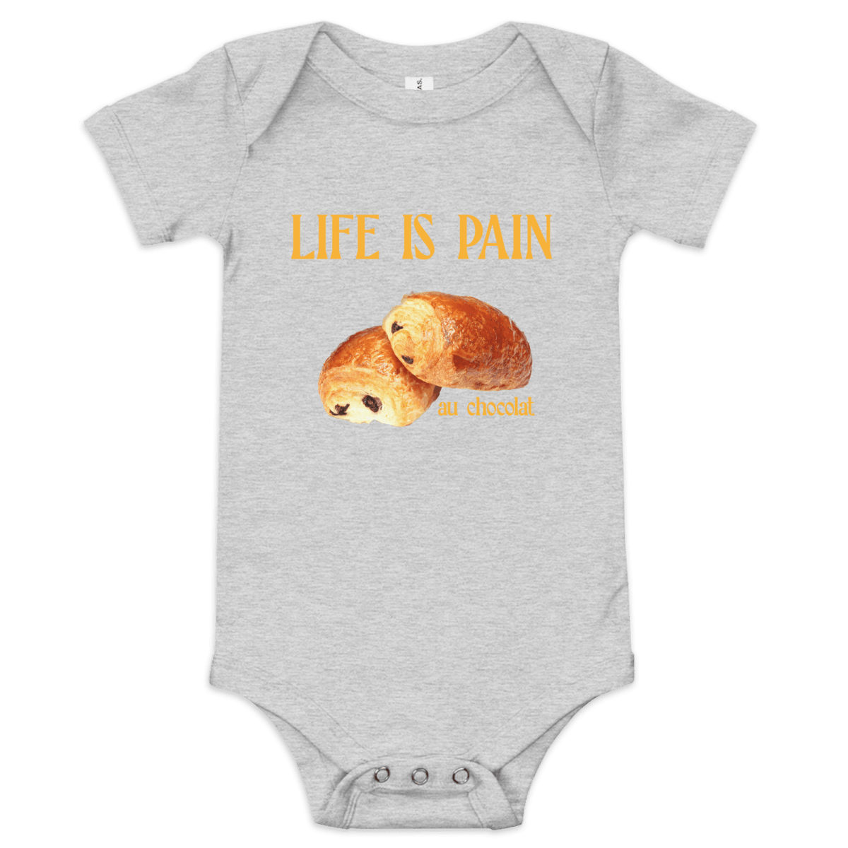 Life is Pain (au chocolat) Baby Onesie - Polychrome Goods 🍊