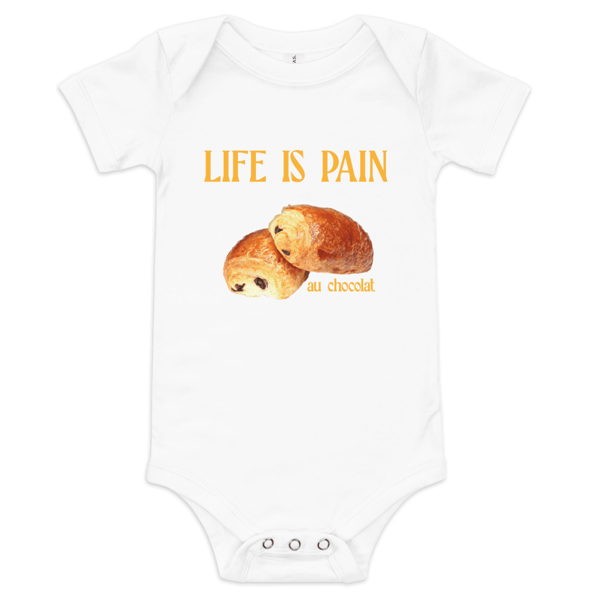 Life is Pain (au chocolat) Baby Onesie - Polychrome Goods 🍊