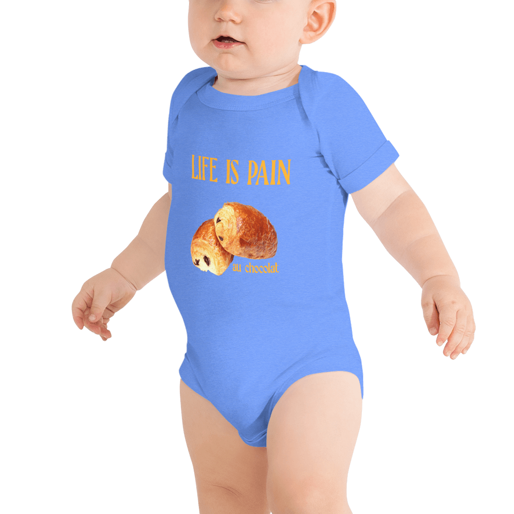 Life is Pain (au chocolat) Baby Onesie - Polychrome Goods 🍊