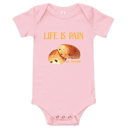 Life is Pain (au chocolat) Baby Onesie - Polychrome Goods 🍊