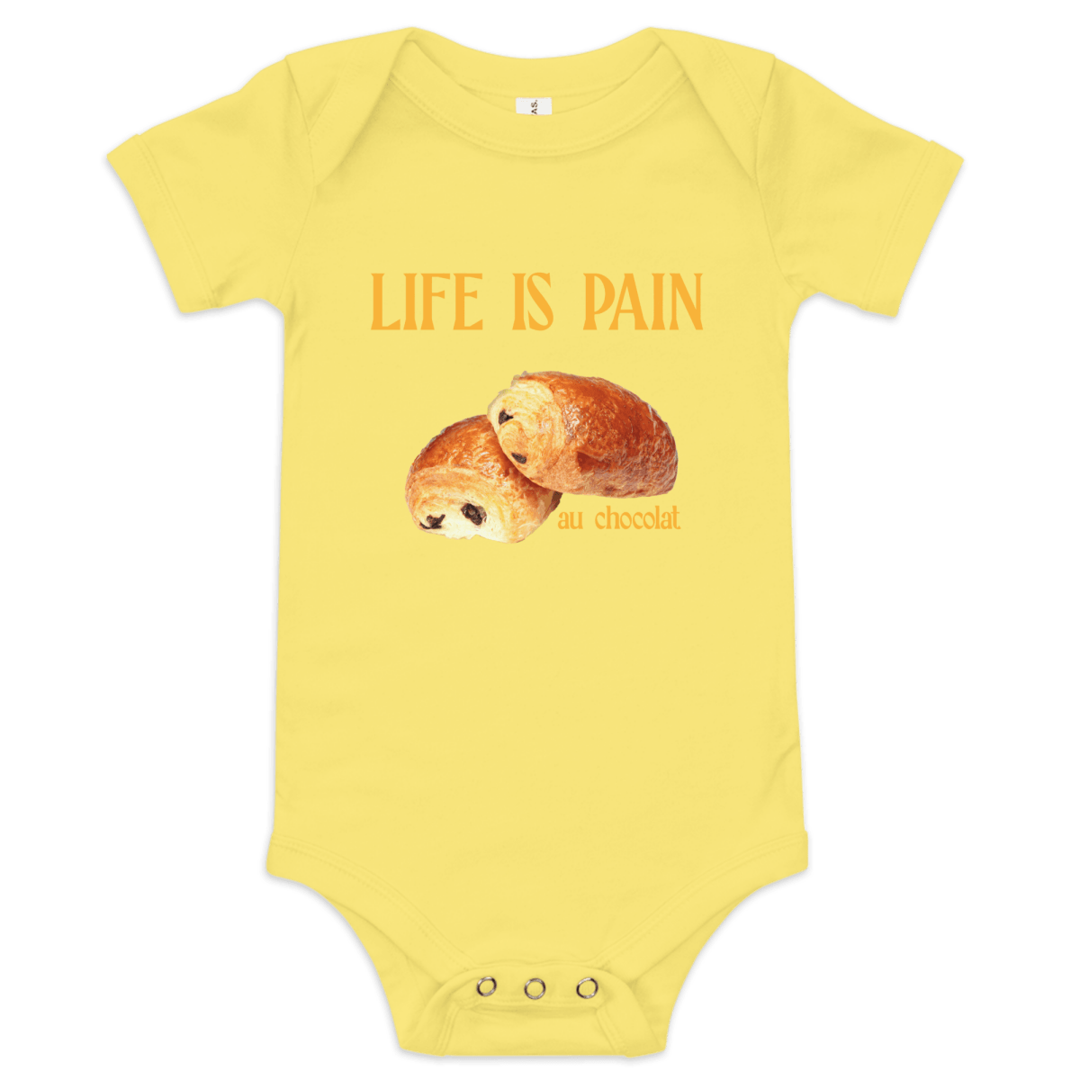 Life is Pain (au chocolat) Baby Onesie - Polychrome Goods 🍊