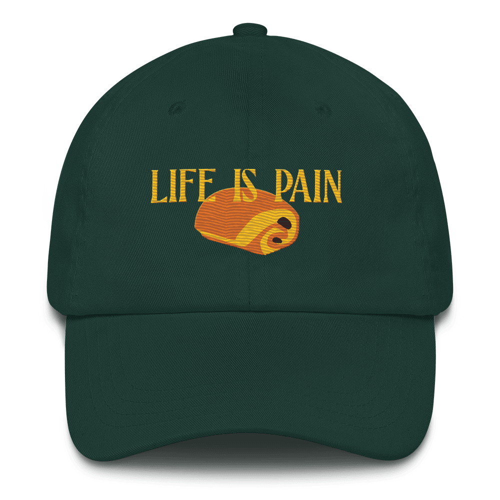 Life is Pain (au chocolat) Embroidered Hat - Polychrome Goods 🍊