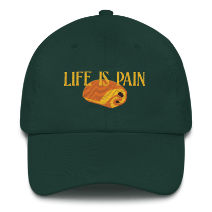 Life is Pain (au chocolat) Embroidered Hat - Polychrome Goods 🍊