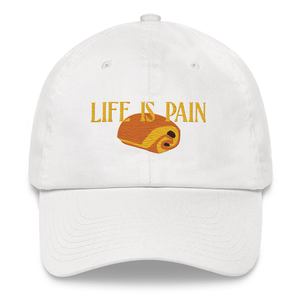 Life is Pain (au chocolat) Embroidered Hat - Polychrome Goods 🍊