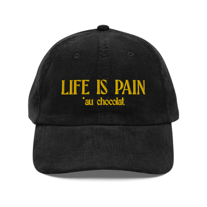 Life is Pain (au chocolat) Embroidered Hat - Polychrome Goods 🍊