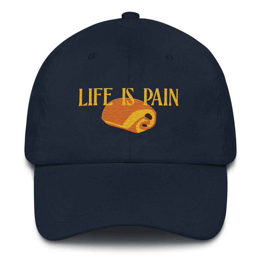 Life is Pain (au chocolat) Embroidered Hat - Polychrome Goods 🍊