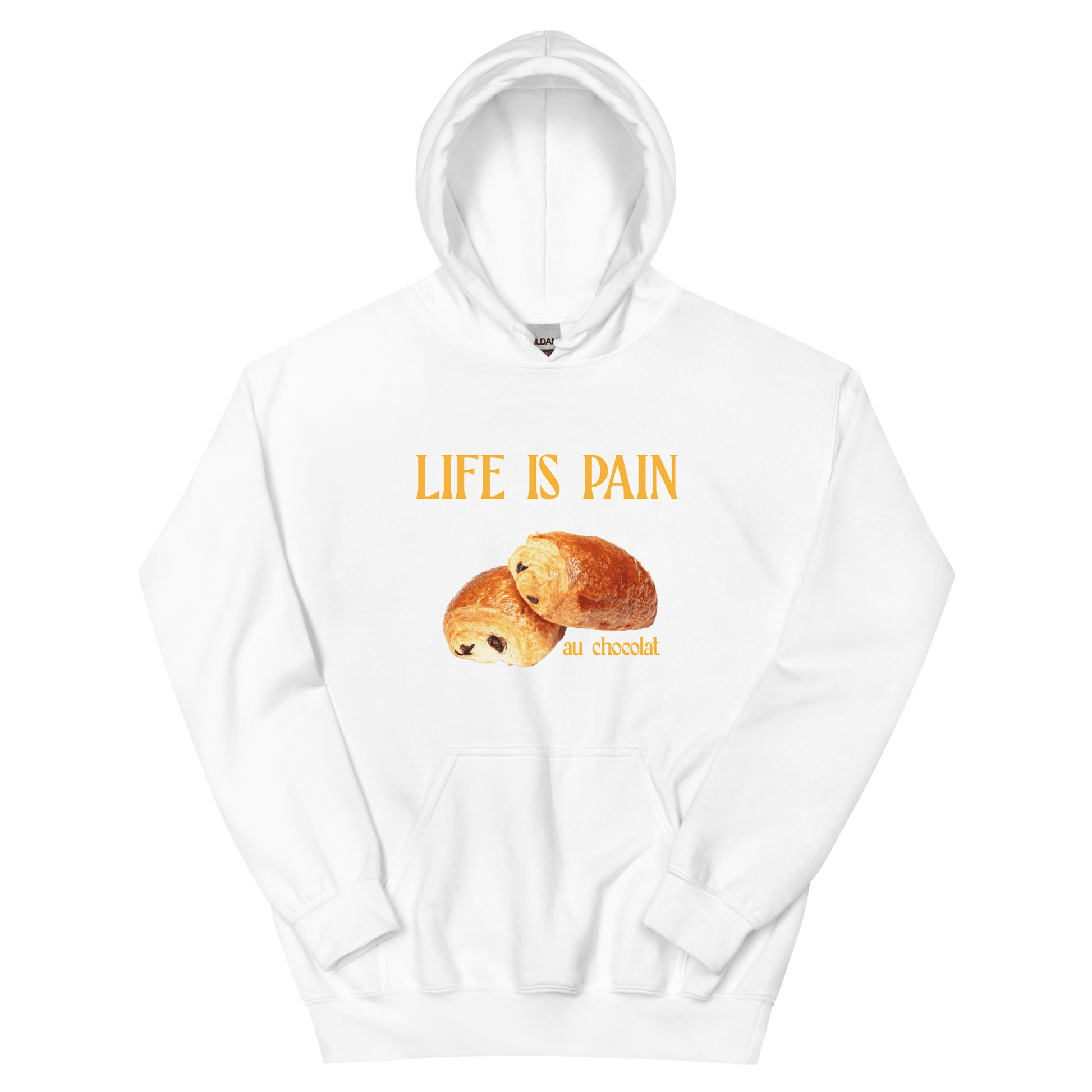 Life is Pain (au chocolat) Hoodie - Polychrome Goods 🍊