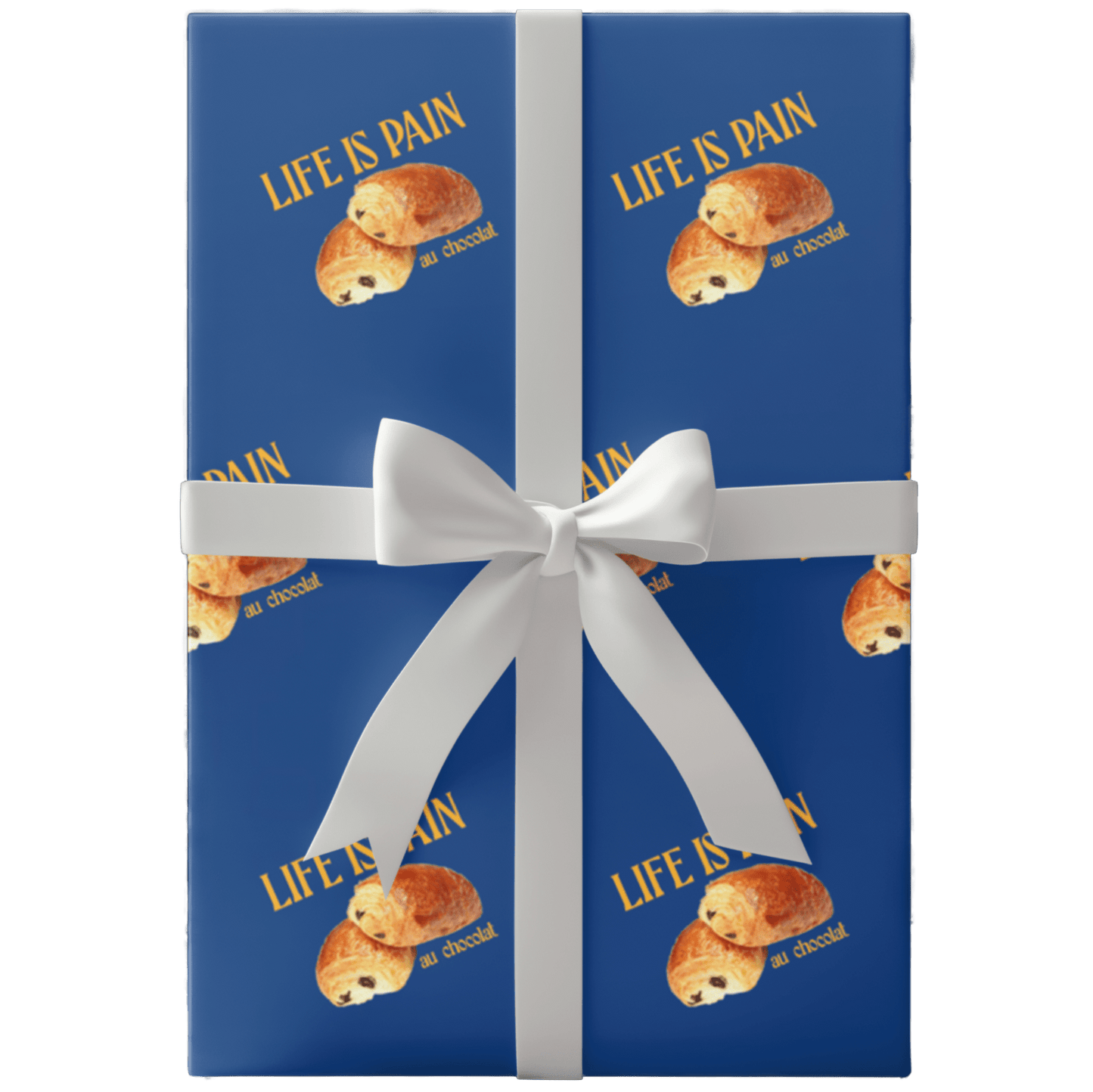 Life is Pain (au chocolat) Wrapping Paper 🥐 - Polychrome Goods