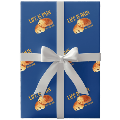 Life is Pain (au chocolat) Wrapping Paper 🥐 - Polychrome Goods