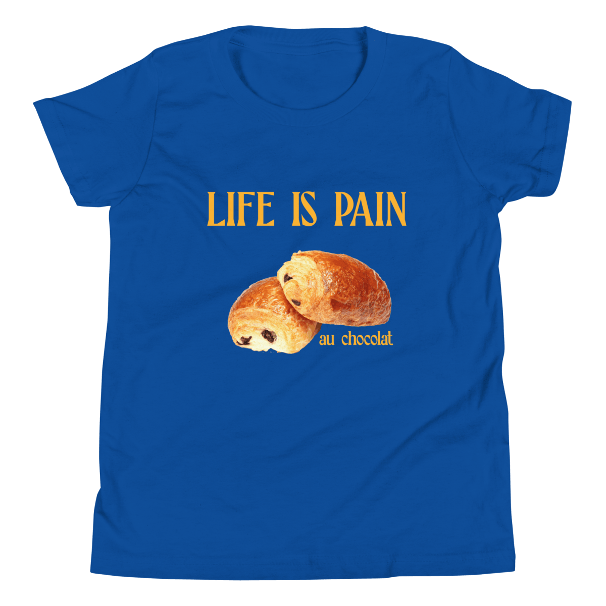 Life Is Pain (au Chocolat) Youth T-Shirt - Polychrome Goods 🍊