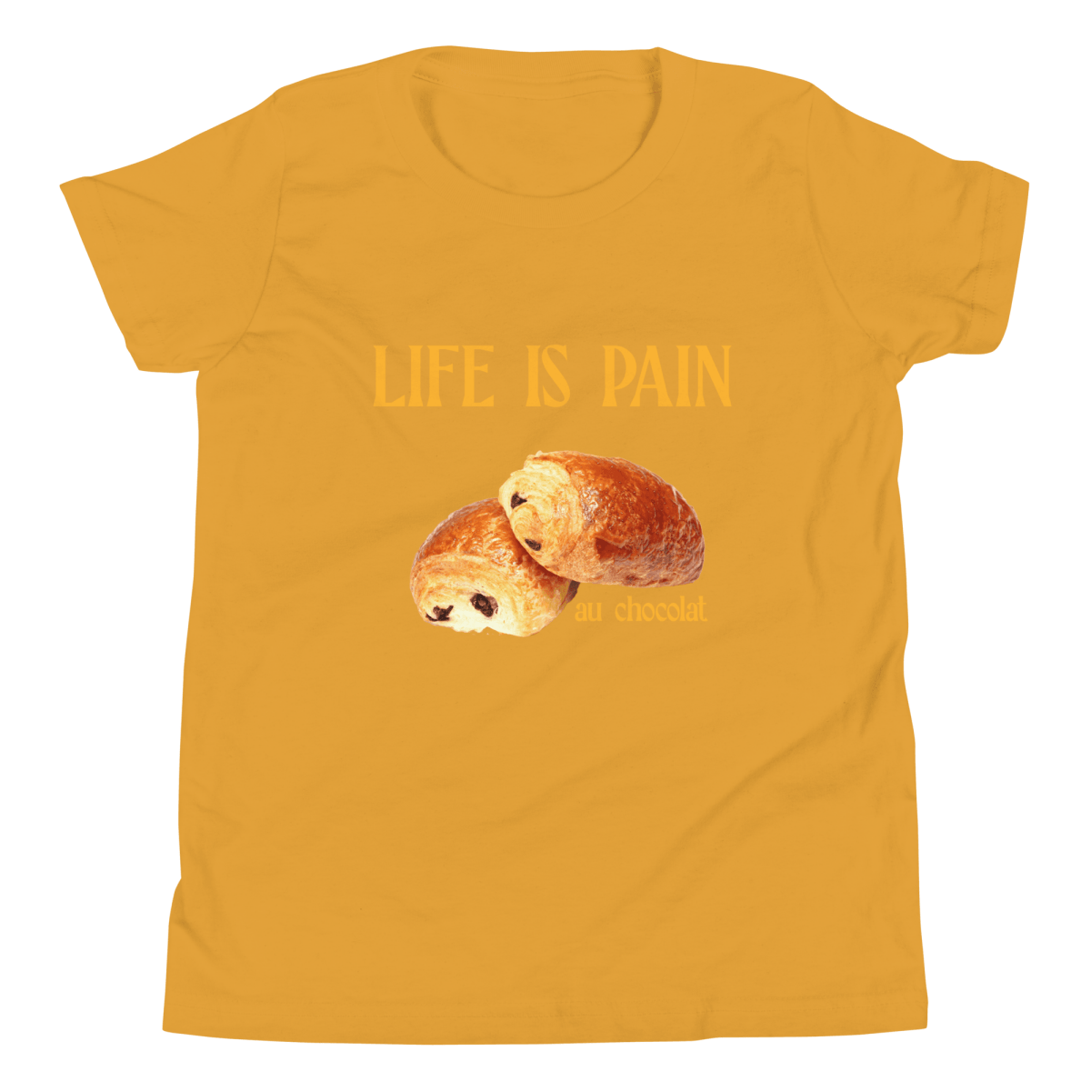 Life Is Pain (au Chocolat) Youth T-Shirt - Polychrome Goods 🍊