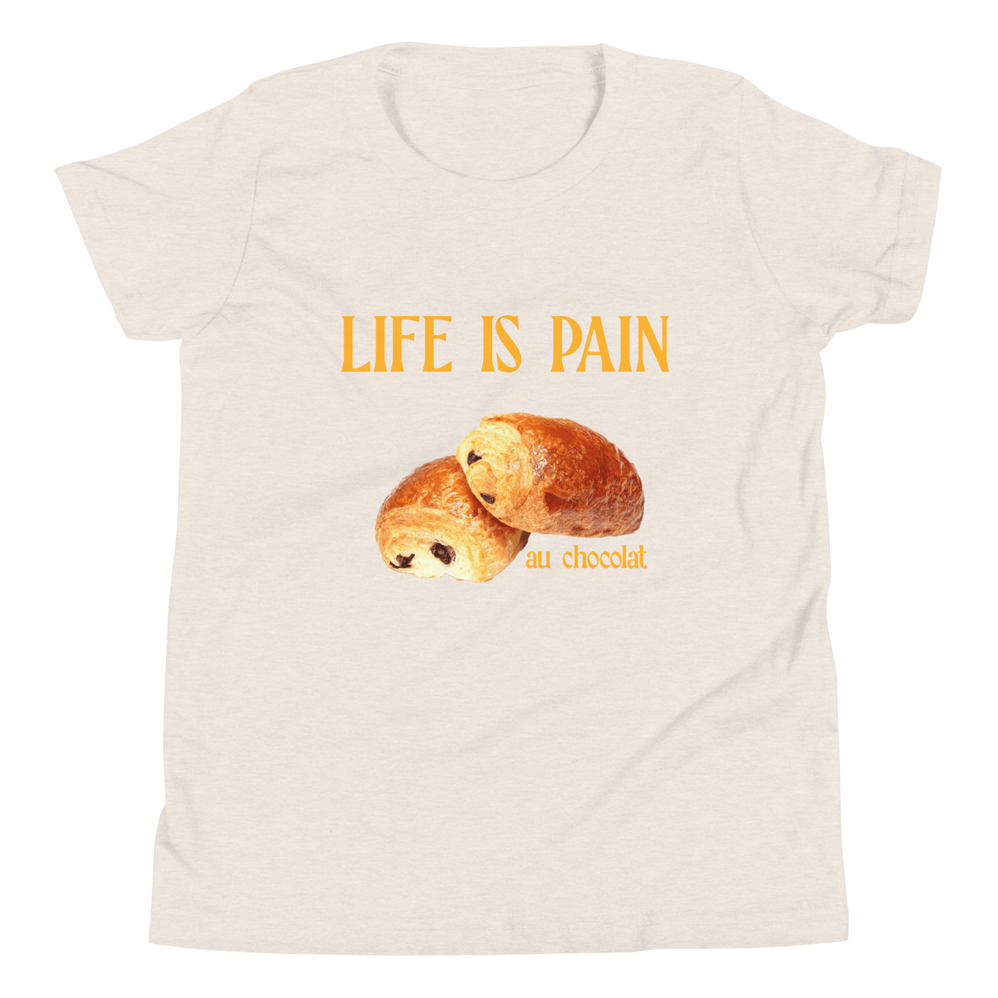 Life Is Pain (au Chocolat) Youth T-Shirt - Polychrome Goods 🍊